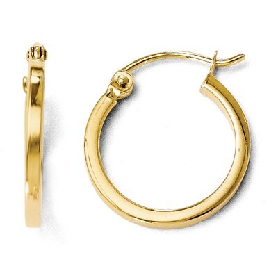 Leslie&#39;s Polished Hoop Earrings - 14k Gold HB-27W, MPN: 27W, 883957022109