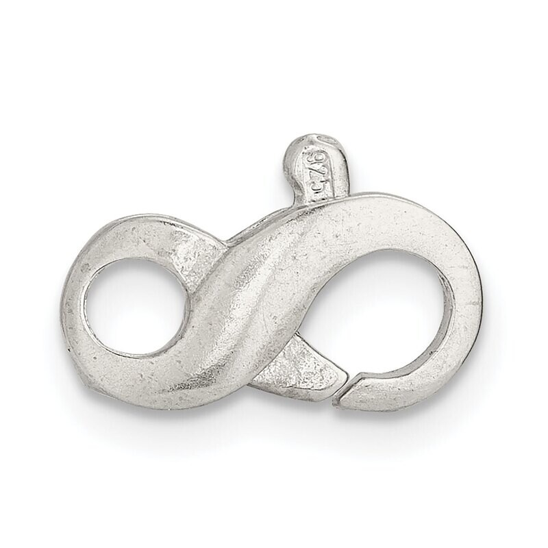 7.0x13.0mm Infinity Clasp Sterling Silver SS4976, MPN: SS4976,