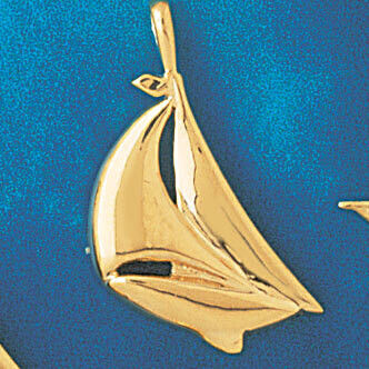 Dazzlers Jewelry Sailboat Pendant Necklace Charm Bracelet in Yellow, White or Rose Gold 1248, MPN: …