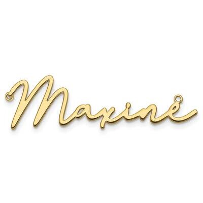 Bathinda Font Name Plate 10k Gold Polished 10XNA1295Y, MPN: 10XNA1295Y,