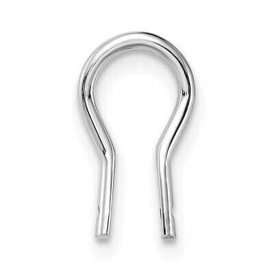 Lightweight Omega Clip Wire Component 14k White Gold WG748, MPN: WG748,