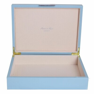 Addison Ross Pale Denim Blue Storage Box8 x 11 Inch Lacquer BX1506, MPN: BX1506, UPC/EAN: 502404319…