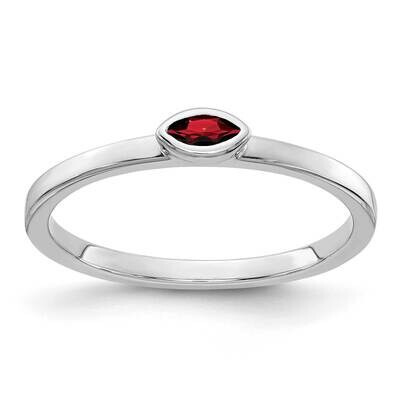 Garnet Ring 14k White Gold RM4327-GA-W, MPN: RM4327-GA-W, 883957312446