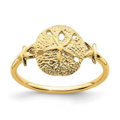 Sand Dollar Ring 14k Gold Polished  D4730, MPN: D4730, 883957871851