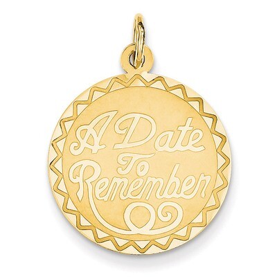 A Date to Remember Charm 14k Gold XAC557, MPN: XAC557, 883957413228