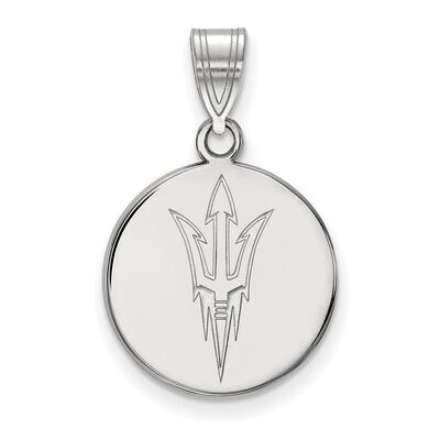 Arizona State University Medium Disc Pendant 14k White Gold 4W048AZS, MPN: 4W048AZS, 886774850061