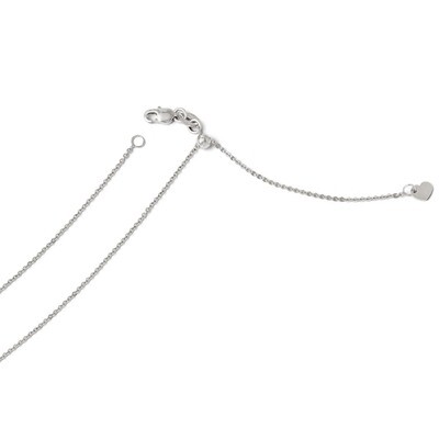 Leslie&#39;s Adjustable Flat Cable Chain 22 Inch - 14k White Gold HB-3220-22, MPN: 3220-22, 886774996844
