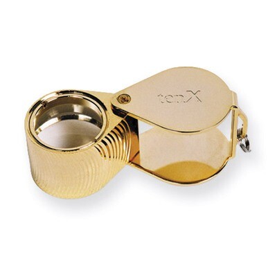 Gold-Tone Diamond-Cut 10X Loupe JT3063, MPN: JT3063, 654207153061