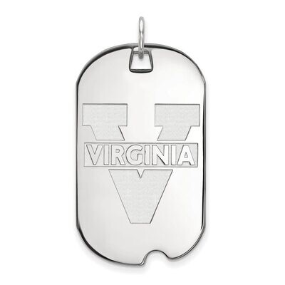 University of Virginia Large Dog Tag 10k White Gold 1W028UVA, MPN: 1W028UVA, 886774785387