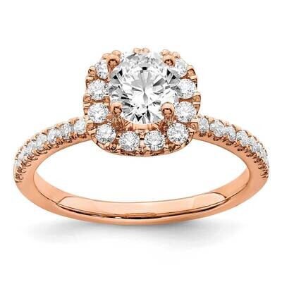 Lab Grown Diamond Si1/Si2, G H I, Engagement Ring 14k Rose Gold RM6633E-018-7CRLG, MPN: RM6633E-055…