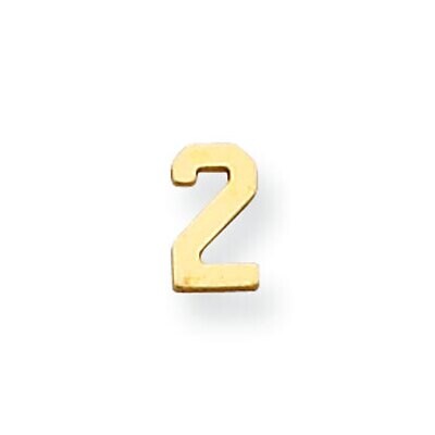 Die Struck Number 2 14k Yellow Gold YG2201, MPN: YG2201,