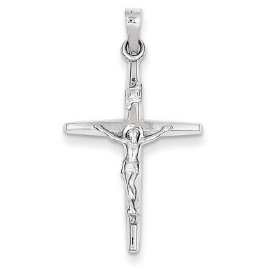 INRI Crucifix Charm 14k White Gold XR509, MPN: XR509, 191101544392