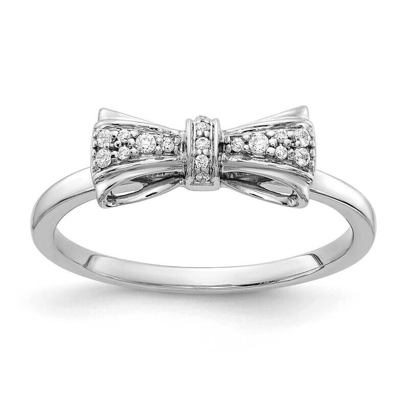 Bow Ring 14k White Gold Diamond RM3767-008-WA, MPN: RM3767-008-WA, 883957521114