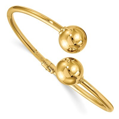 Leslie&#39;s Hinged Cuff Bangle 14k Gold Polished HB-LF1047, MPN: LF1047, 191101054648