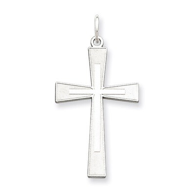 Cross Pendant Laser Designed Sterling Silver QXR151, MPN: QXR151, 883957543833
