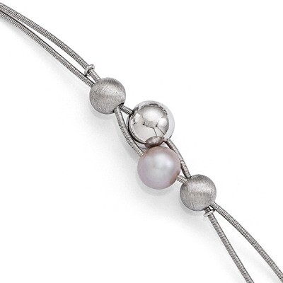 Leslie&#39;s Polished with 2 Inch Extensionender Bracelet 7.5 Inch - Sterling Silver HB-QLF453-7.5, MPN…