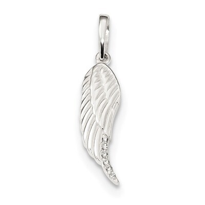 Wing Pendant Sterling Silver Polished QC9140, MPN: QC9140, 886774117195