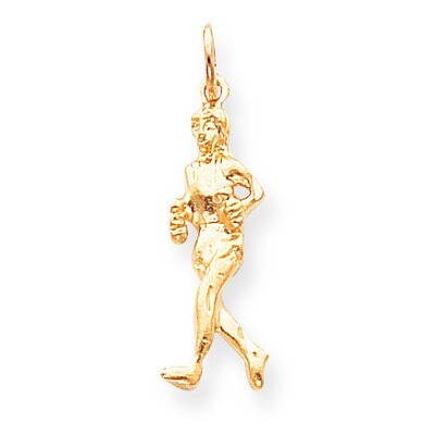 Solid Runner Charm 10k Gold 10C884, MPN: 10C884, 886774085081