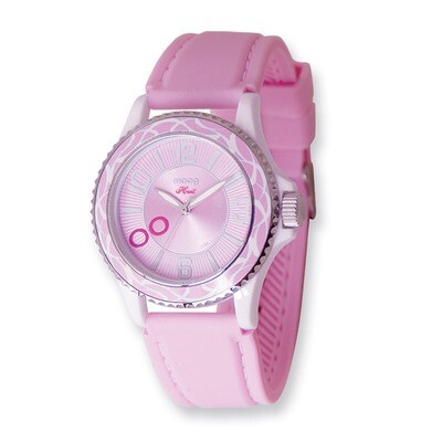 Moog Huit Pink Dial Pink Silicon Strap Watch - Fashionista, MPN: XWA4186,