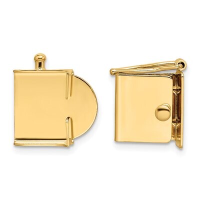 Push Button Box Clasp 14k Yellow Gold YG1861, MPN: YG1861,