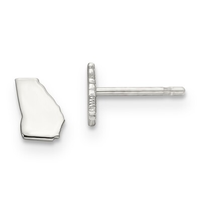 Georgia  State Small Earrings Sterling Silver Engravable XNE50SS-GA, MPN: XNE50SS-GA, 886774566948