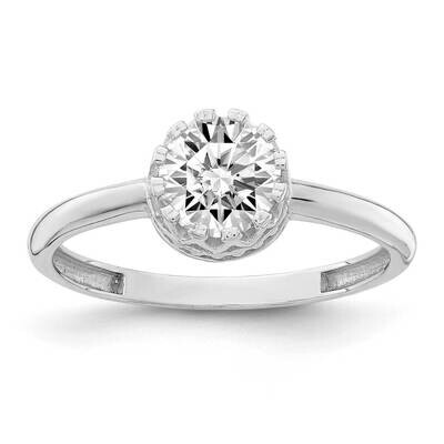 White Gold Polished CZ Diamond Ring 10k Gold 10YC417W, MPN: 10YC417W, 883957831442