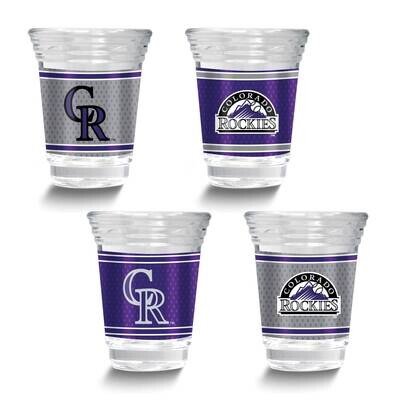 MLB Colorado Rockies 4-piece Shot Glass Set GM26124-ROK, MPN: GM26124-ROK, 737538033636