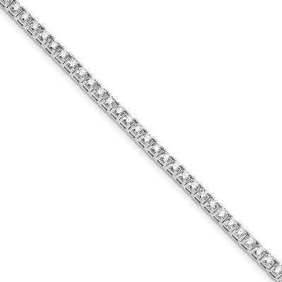 7.00ctw. Near Colorless Moissanite 4 Prong Tennis Bracelet 14k White Gold X2044WMT, MPN: X2044WMT, …