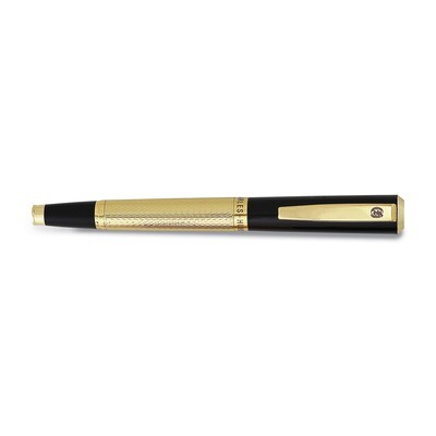Charles Hubert Gold-tone and Black Art Deco Fountain Pen GM18984, MPN: GM18984, 811233015323