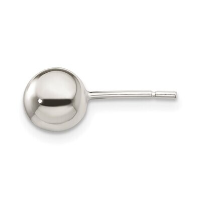 7.0mm Ball Earring Sterling Silver Polished SS3031, MPN: SS3031,