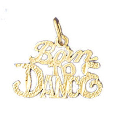 Dazzlers Jewelry Born To Dance Pendant Necklace Charm Bracelet in Yellow, White or Rose Gold 10820,…