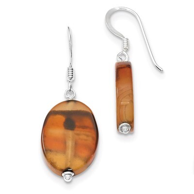 Carnelian Earrings Sterling Silver QE6366, MPN: QE6366, 886774246680