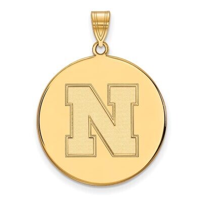 University of Nebraska x-Large Disc Pendant 10k Yellow Gold 1Y060UNE, MPN: 1Y060UNE, 886774820705