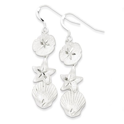 Sea Life Earrings Sterling Silver QE3336, MPN: QE3336, 886774112657