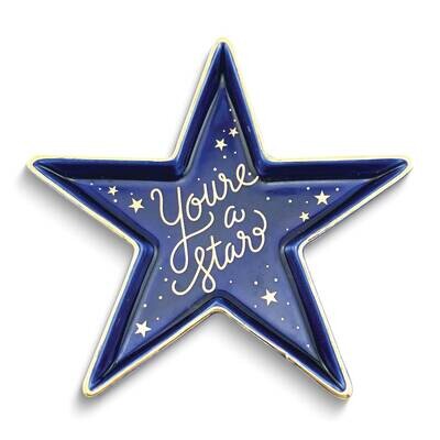 Dark Blue YOU&#39;RE A STAR Ceramic Trinket Dish GM25210, MPN: GM25210, 788089159771