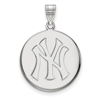 New York Yankees Large Disc Pendant 14k White Gold 4W041YAN, MPN: 4W041YAN, 886774848044