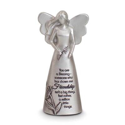 Silver-tone Enamel Friendship Angel Figurine Boxed GM21164, MPN: GM21164, 785525296465