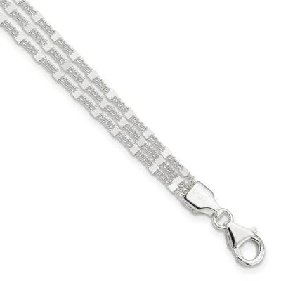 3-Strand Bracelet Sterling Silver Polished QG5979-7.25, MPN: QG5979-7.25, 191101782060