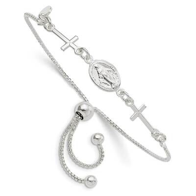 Miraculous &amp; Crosses Adjustable Bracelet Sterling Silver QG5798, MPN: QG5798, 196904164372