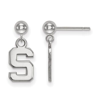 Michigan State University Earring Dangle Ball Sterling Silver SS010MIS, MPN: SS010MIS, 886774690230