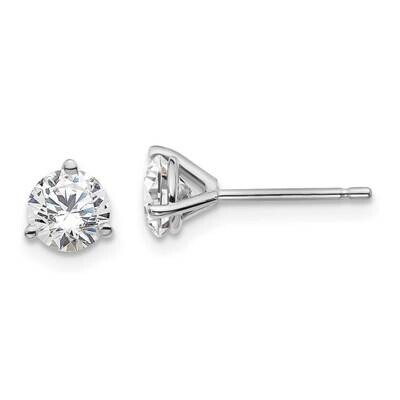 1Ctw Vs/Si, D E F, 3 Prong Earrings 14k White Gold Lab Grown Diamond EM1017-100-WLD, MPN: EM1017-10…