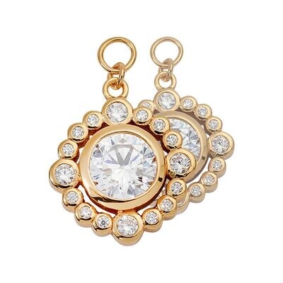 Nikki Lissoni Highlight Earring Coins Gold-plated 15mm EAC2070GS, MPN: EAC2070GS, 8719075307618