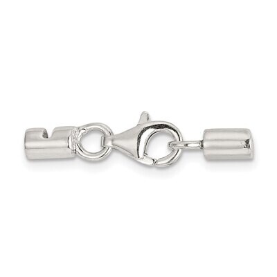 24 x 6mm Lobster with Endcaps Clasp Sterling Silver SS3414, MPN: SS3414,