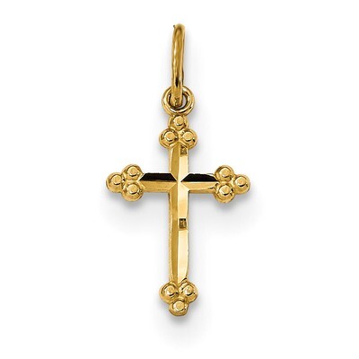 Small Budded Cross Pendant 14k Gold K6244, MPN: K6244, 886774085432
