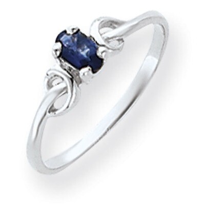 Sapphire Ring 14k white Gold 5x3mm Oval Y4651S, MPN: Y4651S, 883957563749