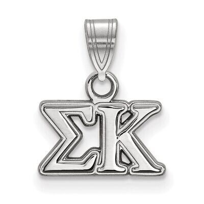 Sigma Kappa Small Pendant Sterling Silver SS002SKP, MPN: SS002SKP, 886774598666
