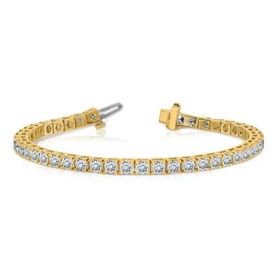 7.00ctw. Colorless Moissanite 4 Prong Tennis Bracelet 14k Gold X2044MP, MPN: X2044MP,