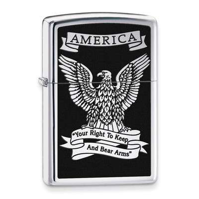 Zippo Eagle High Polish Chrome Lighter GM11202, MPN: GM11202, 41689282905
