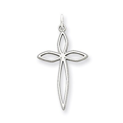 Cross Pendant Laser Designed Sterling Silver QXR126, MPN: QXR126, 883957569871
