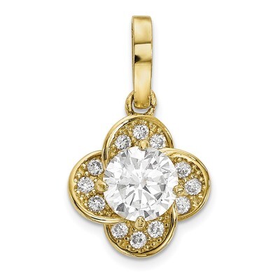 CZ Pendant 10k Polished Gold 10YC390, MPN: 10YC390, 883957733517